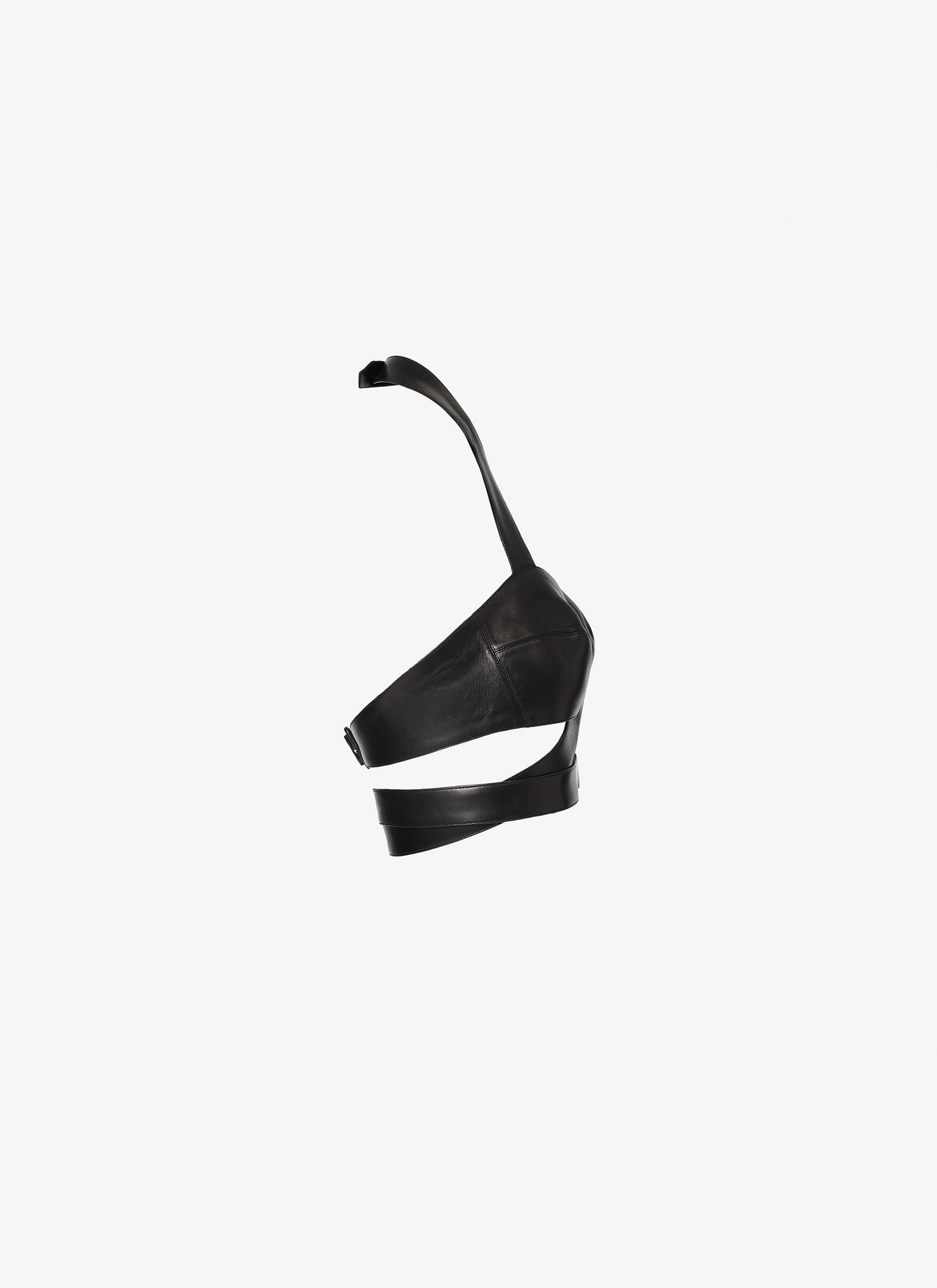 Lambskin Bustier Top ALAÏA BLACK LAMBSKIN BUSTIER TOP